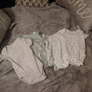 Boys Cloud Island 3-6 Months Onesies